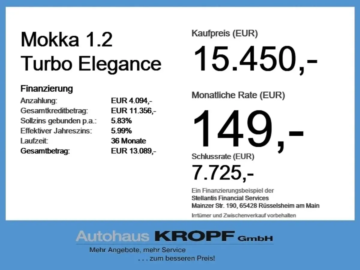 Gebraucht Opel Mokka Elegance 101 PS (74 kW) 2023 Power rot/kosmos rot SUV