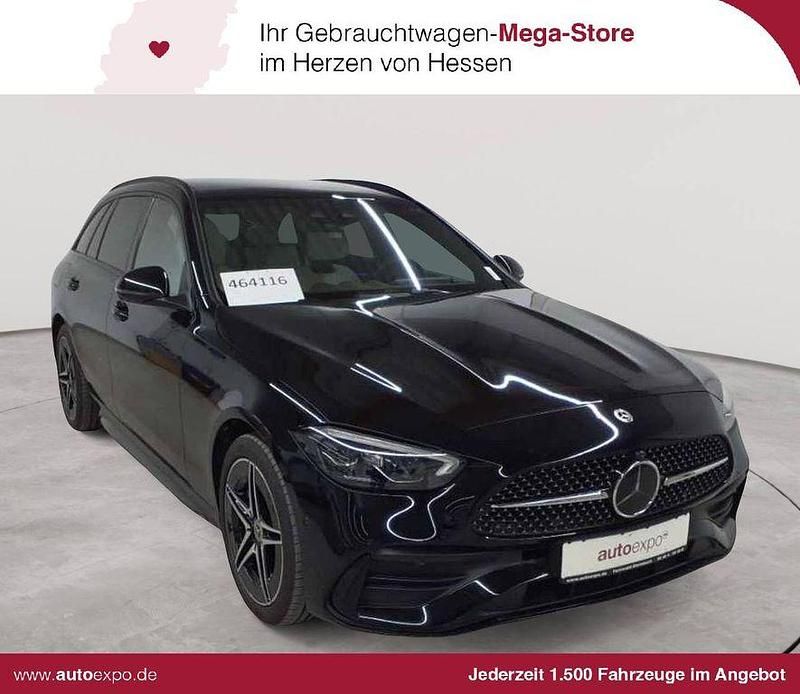 Schwarz Gebraucht 2022 Mercedes C300e AMG line Limousine | 33.389 € (Fairer Preis) - Bild 1/4