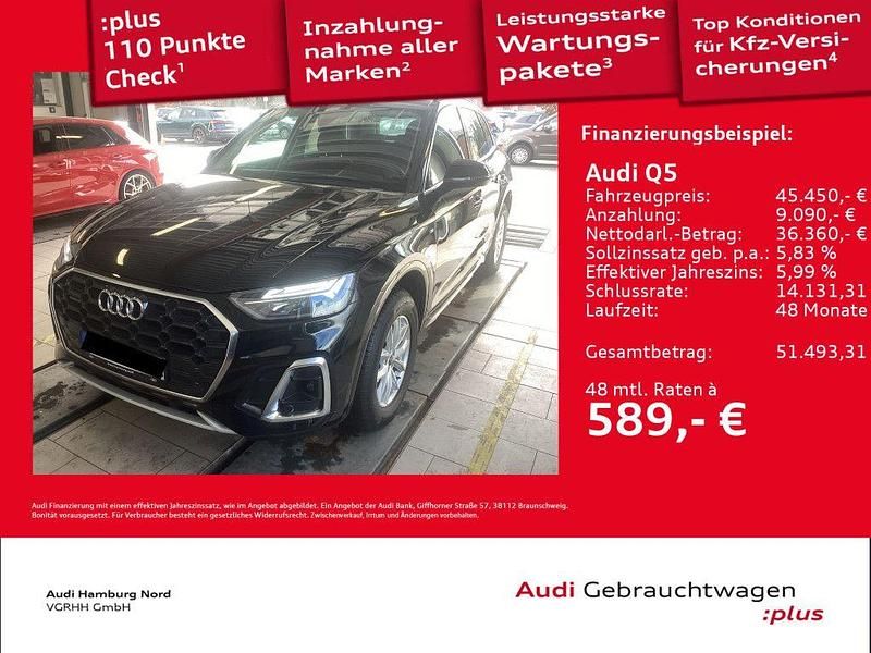 Gebraucht Audi Q5 S-Line 367 PS (269 kW) 2023 0e mythosschwarz metallic SUV