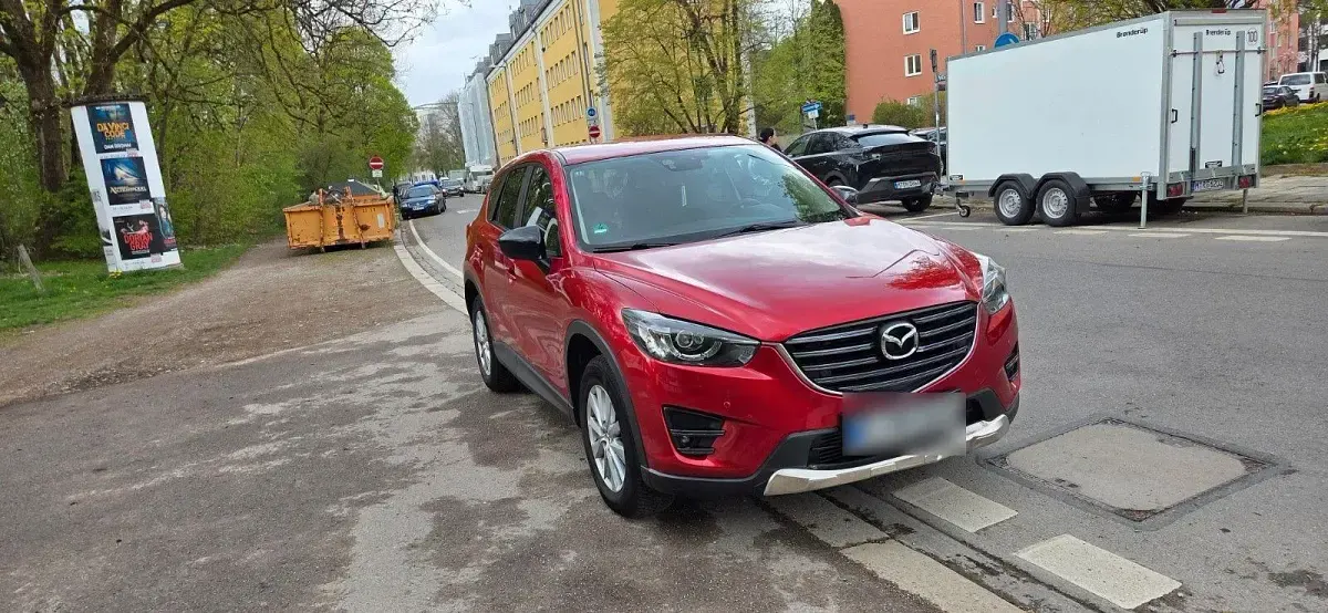 Gebraucht Mazda CX-5 Exclusive-Line 150 PS (110 kW) 2015 Rot SUV