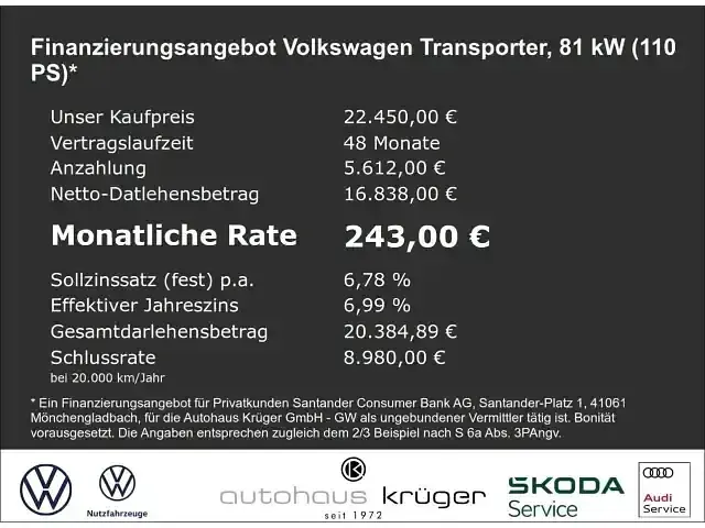 Gebraucht VW T6.1 110 PS (80 kW) 2022 Andere Van