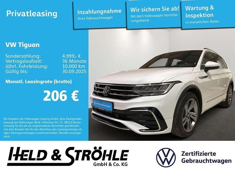 Pure white Gebraucht 2023 VW Tiguan R-line SUV | 38.270 € (Fairer Preis) - Bild 1/3
