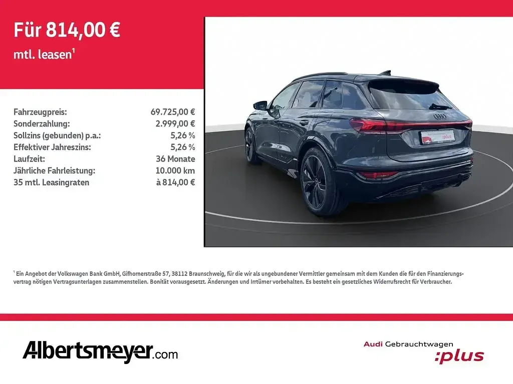 Gebraucht Audi Q6 e-tron Performance 225 kW (306 PS) 2025 Magnetgrau SUV