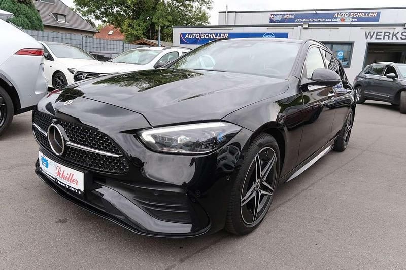 Schwarz/baltic black Gebraucht 2023 Mercedes C220 AMG Kombi | 37.900 € (Teuer) - Bild 1/4