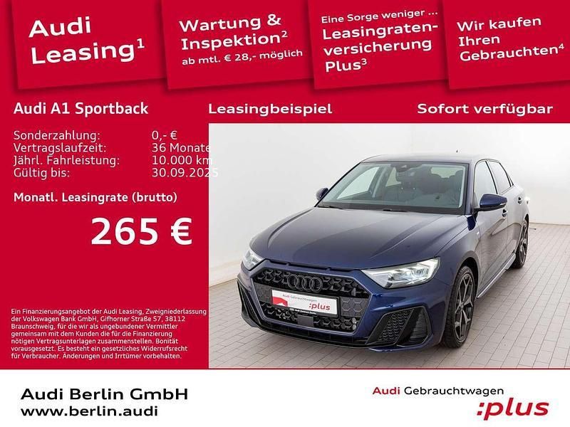 Navarrablau metallic Gebraucht 2024 Audi A1 S-Line Kleinwagen | 25.990 € (Fairer Preis) - Bild 1/3