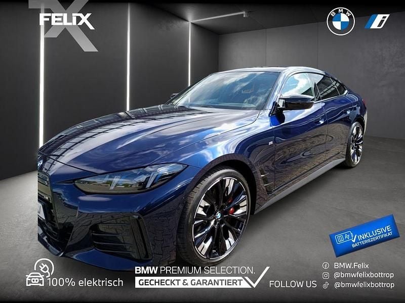 Tansanitblau ii metallic Gebraucht 2024 BMW i4 M Sport Limousine | 58.439 € (Etwas zu teuer) - Bild 1/4