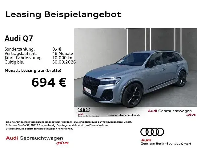 Gebraucht Audi Q7 Business 340 PS (250 kW) 2026 Silber SUV