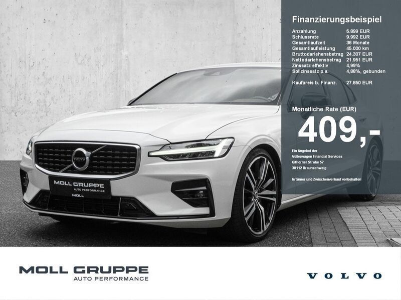 Weiß Gebraucht 2020 Volvo S60 R-Design Limousine | 30.850 € (Fairer Preis) - Bild 1/4