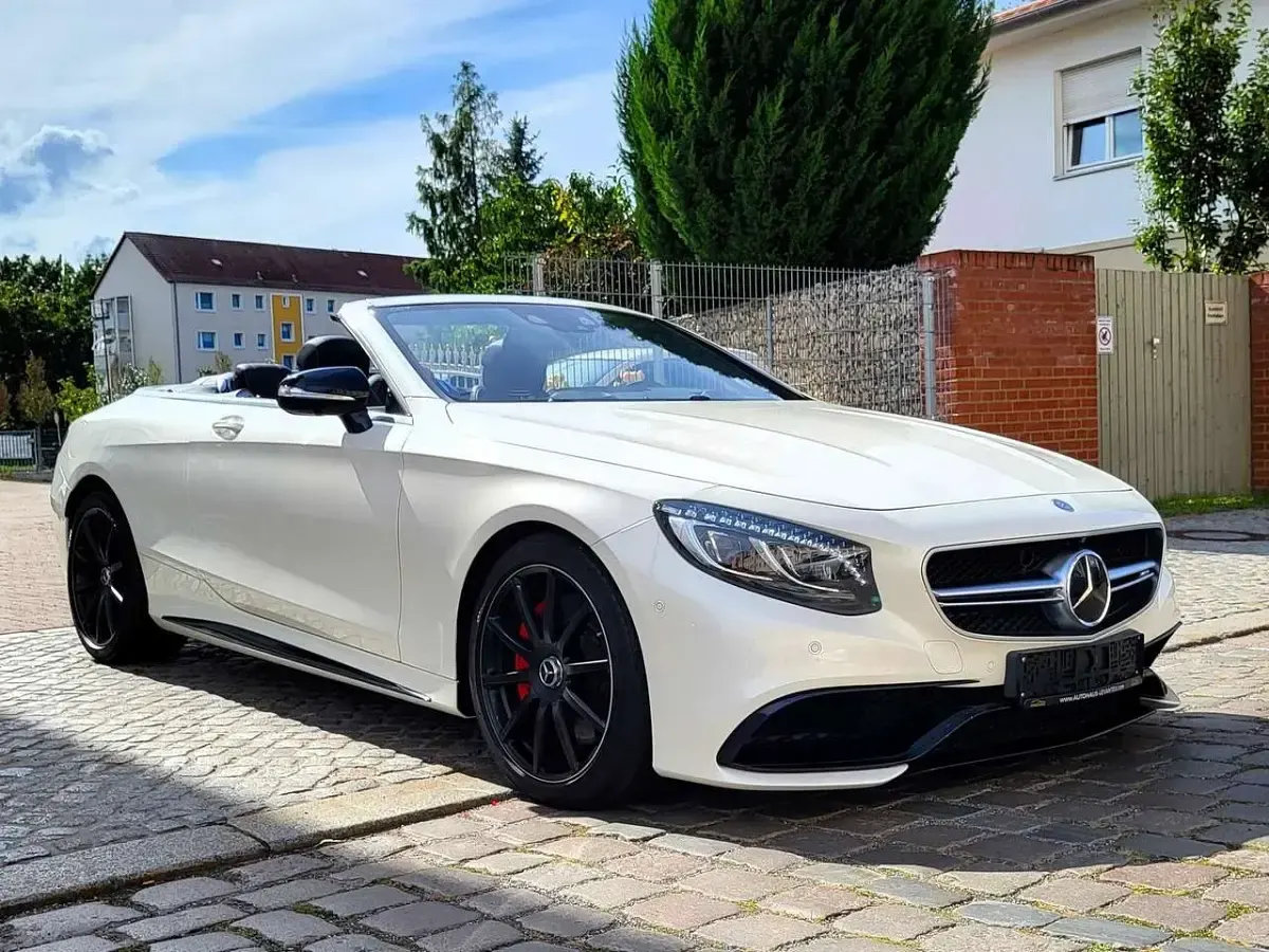Gebraucht Mercedes S63 AMG AMG 585 PS (430 kW) 2017 Diamantweiss Cabrio