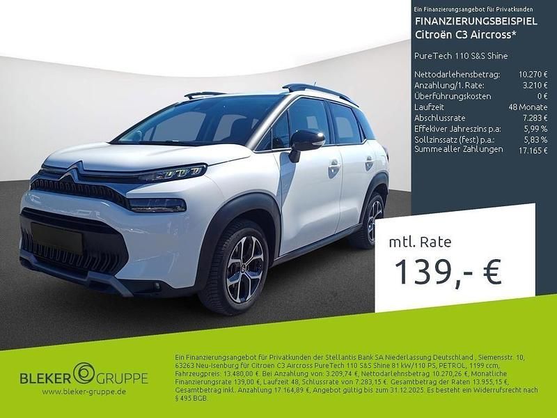Weiß Gebraucht 2023 Citroën C3 Aircross Shine SUV | 13.670 € (Guter Preis) - Bild 1/3