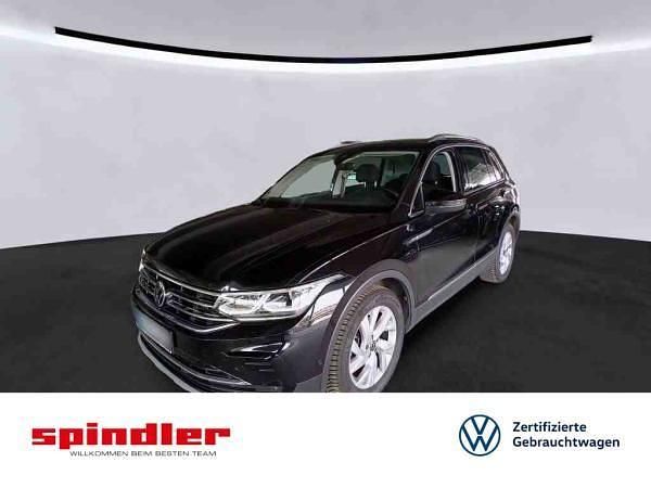 Schwarz (deep black perleffekt) Gebraucht 2022 VW Tiguan Elegance SUV | 31.981 € (Teuer) - Bild 1/2