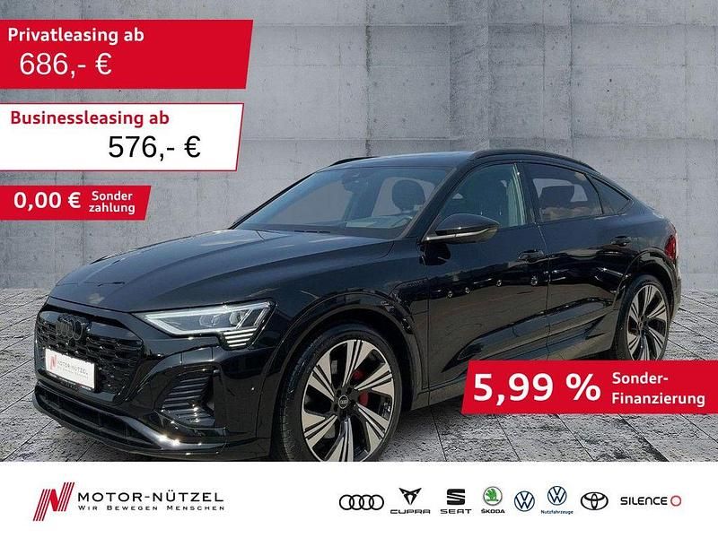 Mythosschwarz metallic Gebraucht 2023 Audi Q8 Sportback e-tron S-Line SUV | 57.650 € (Fairer Preis) - Bild 1/4
