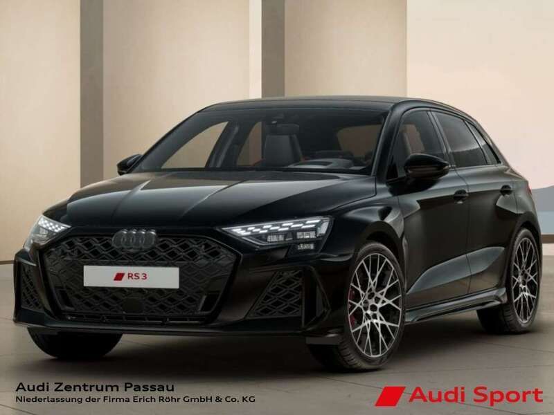 Mythosschwarz metallic Neu 2025 Audi RS3 Sportback Sport Kleinwagen | 68.590 € (Guter Preis) - Bild 1/4