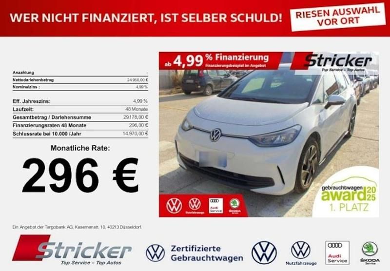 Gebraucht VW ID.3 Pro Performance 150 kW (204 PS) 2023 Gletscherweiß metallic (metallic) Kleinwagen