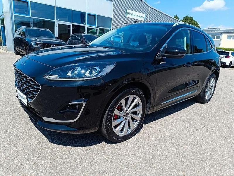 Obsidianschwarz metallic Gebraucht 2021 Ford Kuga Vignale SUV | 26.980 € (Fairer Preis) - Bild 1/4