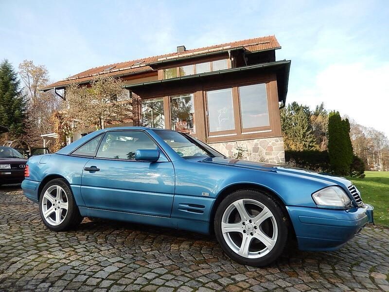 Blau Gebraucht 1997 Mercedes SL500 Cabrio | 16.900 € (Superpreis) - Bild 1/4