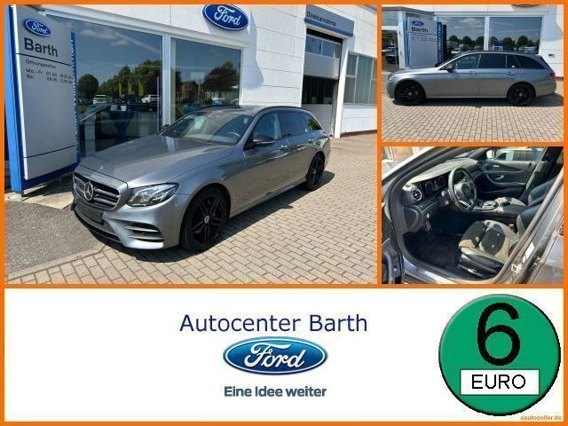 Grau Gebraucht 2017 Mercedes E220 AMG line Limousine | 18.200 € (Superpreis) - Bild 1/4