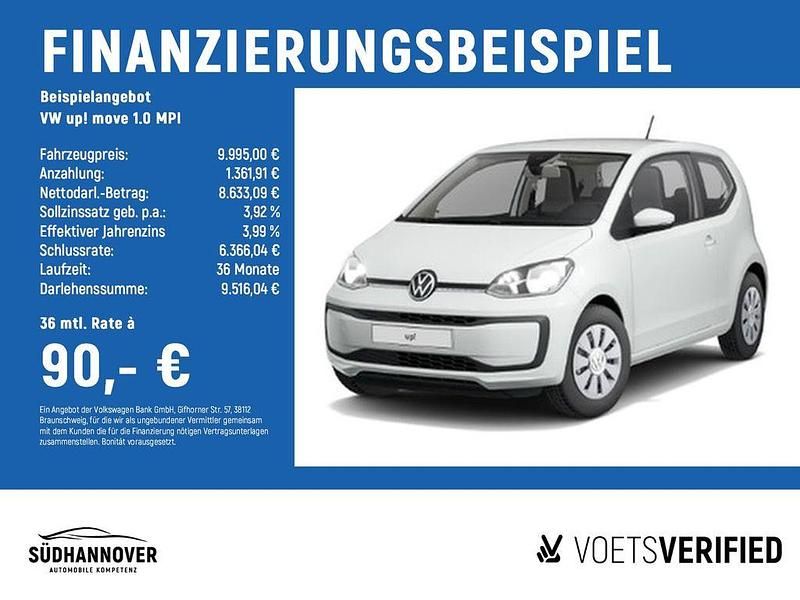 Gebraucht VW up! move up! 65 PS (47 kW) 2021 Weiß Kleinwagen