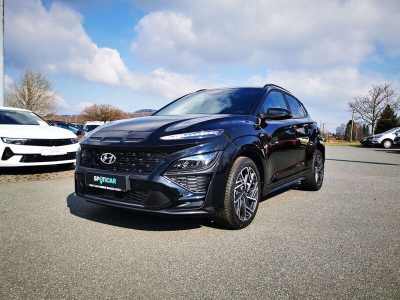 Schwarz Gebraucht 2022 Hyundai Kona N Line SUV | 27.900 € (Fairer Preis) - Bild 1/4