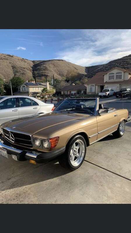 Gold Gebraucht 1975 Mercedes SL450 Cabrio | 30.000 € - Bild 1/4