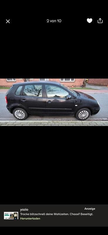 Gebraucht VW Polo 63 PS (46 kW) 2003 Schwarz Kleinwagen