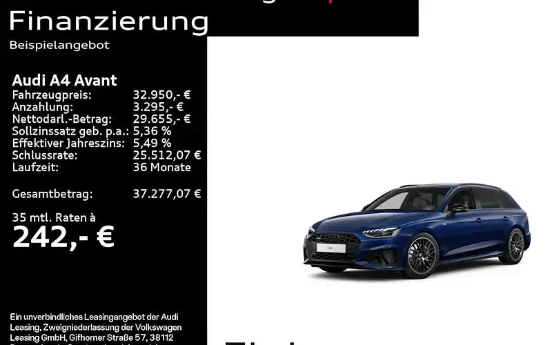 Gebraucht Audi A4 S-Line 204 PS (150 kW) 2023 Kombi