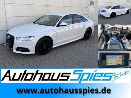 Gletscherweiß metallic Gebraucht 2016 Audi A6 S-Line Limousine | 16.490 € (Superpreis) - Bild 1/4