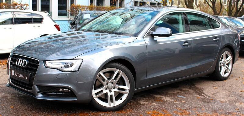 Monsungrau metallic Gebraucht 2013 Audi A5 Sportback Sport Limousine | 23.300 € (Teuer) - Bild 1/4