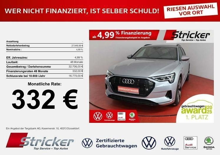 Gebraucht Audi e-tron Advanced Plus 230 kW (313 PS) 2022 Florettsilber metallic (metallic) SUV