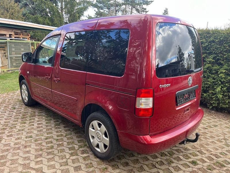 Gebraucht VW Caddy Conceptline 102 PS (75 kW) 2006 Rot Van / Kleinbus