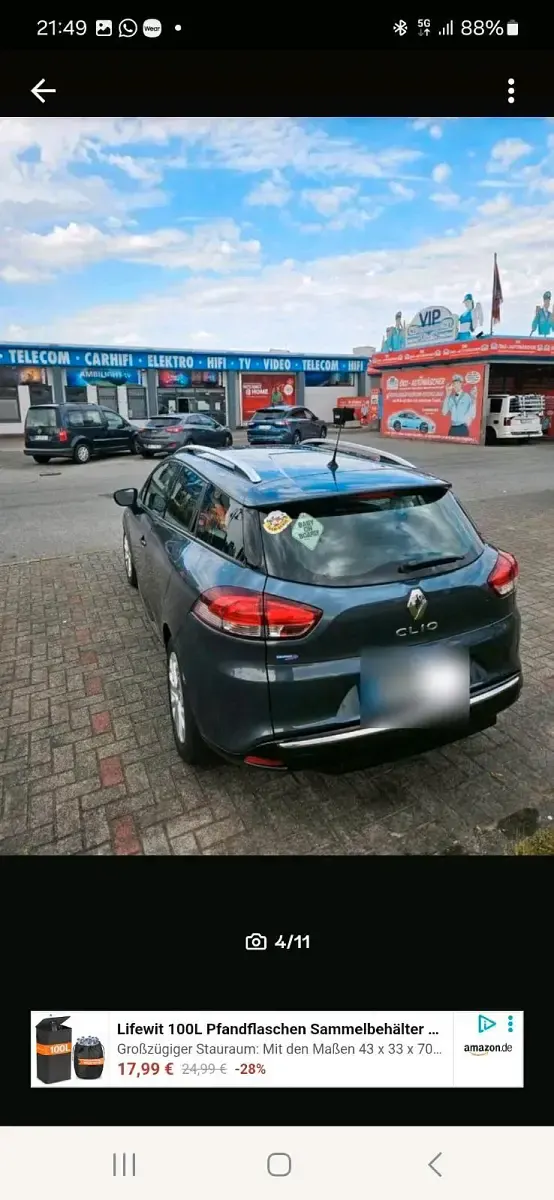 Gebraucht Renault Clio 73 PS (53 kW) 2017 Grau Kombi