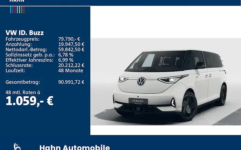 Neu VW ID. Buzz GTX 250 kW (340 PS) 2026 Candyweiß Van / Kleinbus