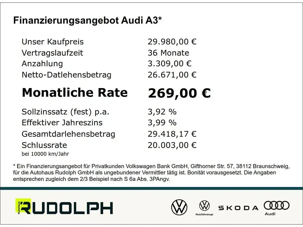 Gebraucht Audi A3 Ambiente 116 PS (85 kW) 2025 Blau Limousine
