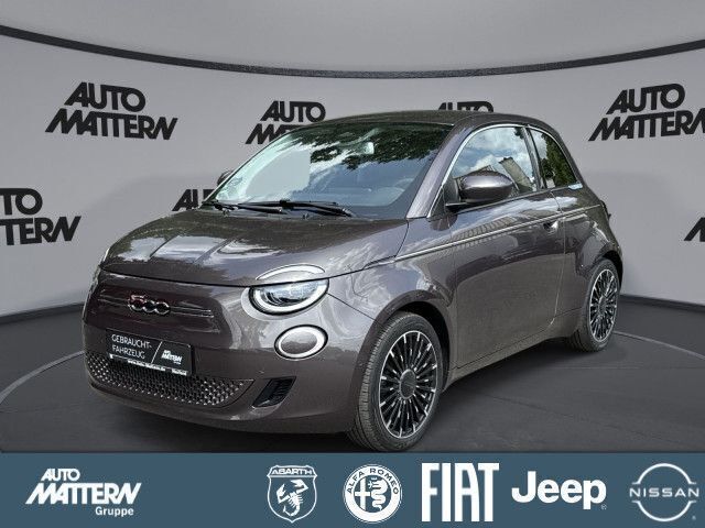 Colore esterno (terra grau) (metallic) Gebraucht 2021 Fiat 500e Icon Kleinwagen | 18.390 € (Fairer Preis) - Bild 1/4