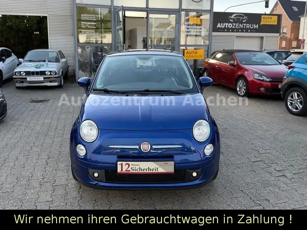 Gebraucht Fiat 500 Lounge 101 PS (74 kW) 2011 Blau Kleinwagen