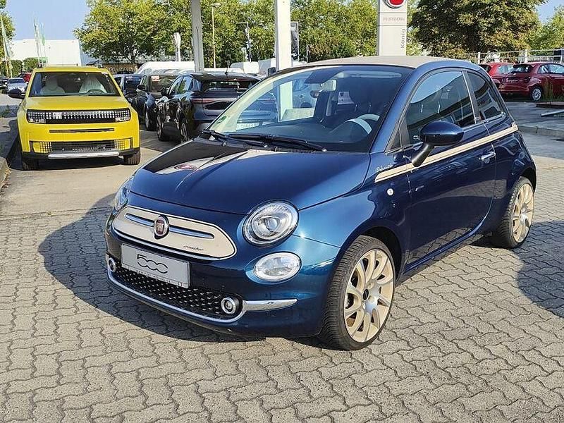 Blau Gebraucht 2022 Fiat 500C Club Cabrio | 13.990 € (Fairer Preis) - Bild 1/4