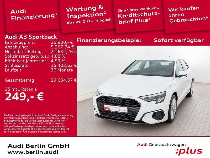 Ibisweiß Gebraucht 2023 Audi A3 e-tron Advanced Plus Kleinwagen | 26.900 € (Fairer Preis) - Bild 1/3