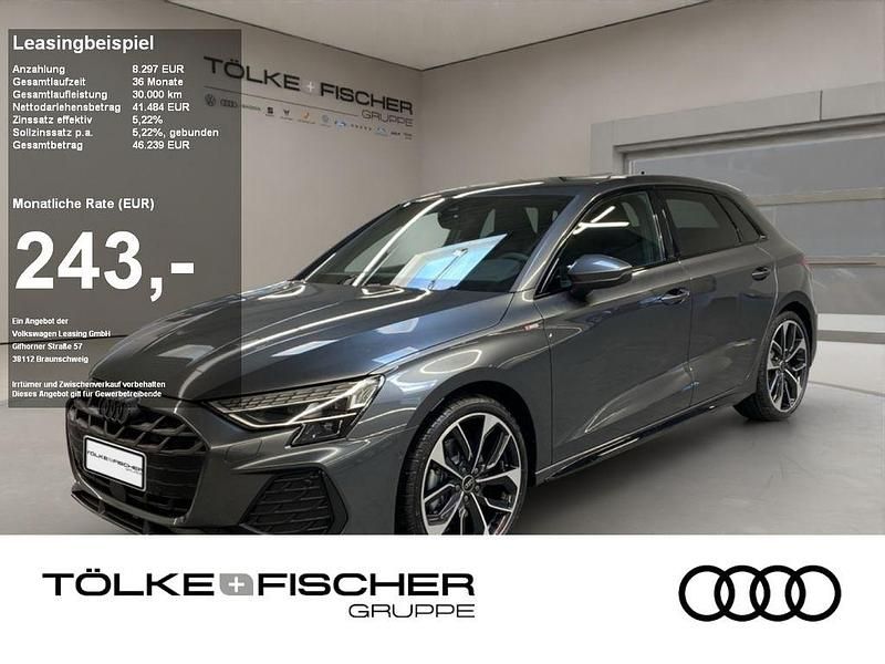 Weiß Gebraucht 2025 Audi A3 Sportback S-Line Limousine | 41.484 € (Fairer Preis) - Bild 1/4