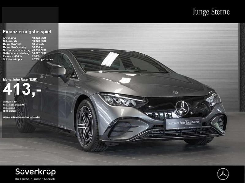 Grau metalliclack selenitgrau Gebraucht 2024 Mercedes EQE350 AMG Limousine | 50.935 € (Guter Preis) - Bild 1/3