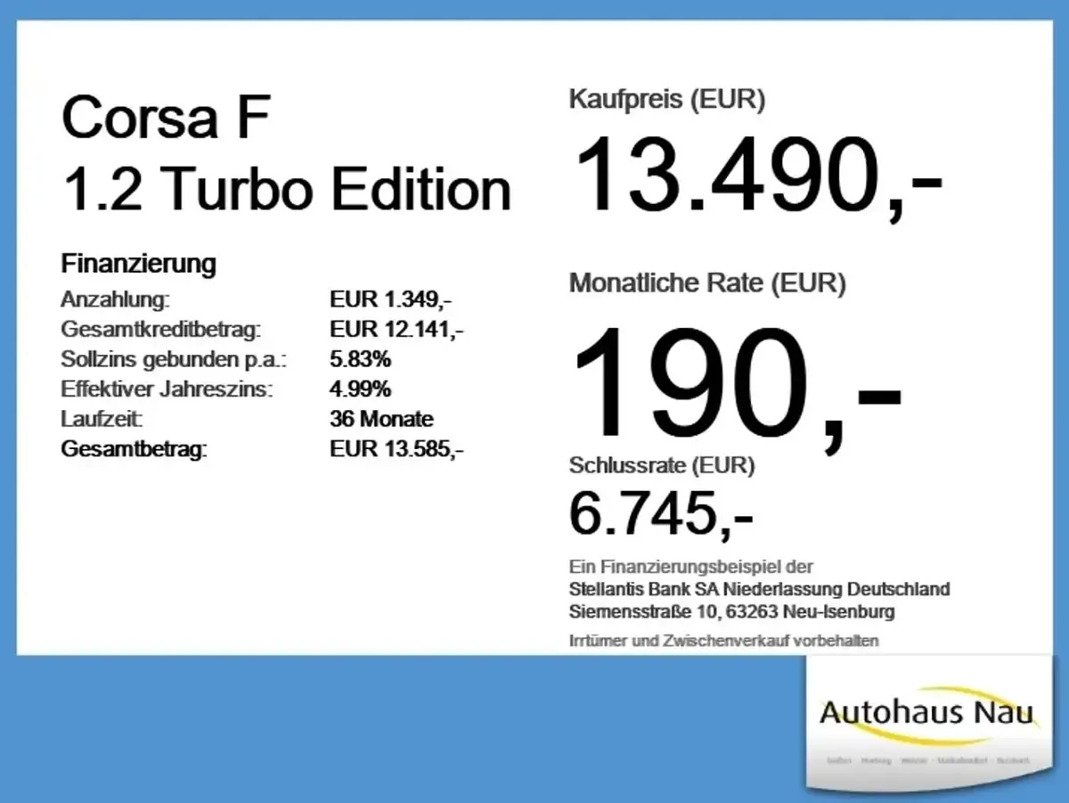 Gebraucht Opel Corsa Edition 101 PS (74 kW) 2023 Jade weiss/arktis weiss Kleinwagen
