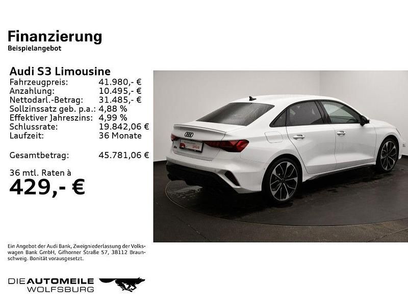 Gebraucht Audi S3 Ambiente 333 PS (244 kW) 2024 Arkonaweiß Limousine