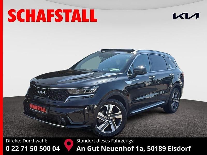 Schwarz ((abp) auroraschwarz met.) Gebraucht 2022 Kia Sorento Platinum SUV | 38.779 € (Fairer Preis) - Bild 1/3