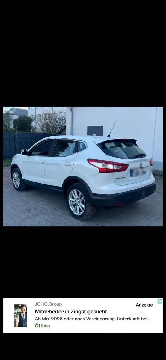 Gebraucht Nissan Qashqai Acenta 116 PS (85 kW) 2017 Weiß SUV