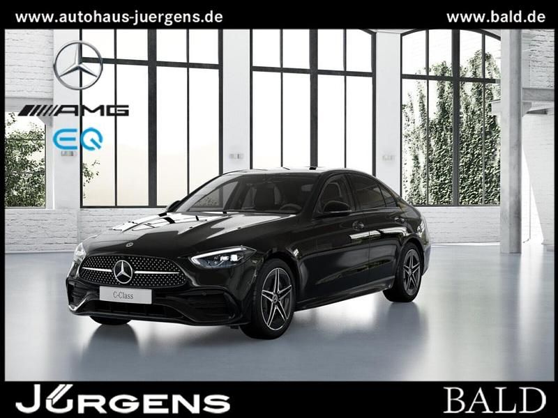 Schwarz unilack schwarz Gebraucht 2025 Mercedes C200 AMG Limousine | 43.390 € (Fairer Preis) - Bild 1/3