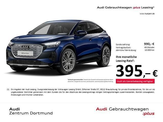 Navarrablau metallic Gebraucht 2025 Audi Q4 Sportback e-tron S-Line SUV | 43.898 € - Bild 1/3