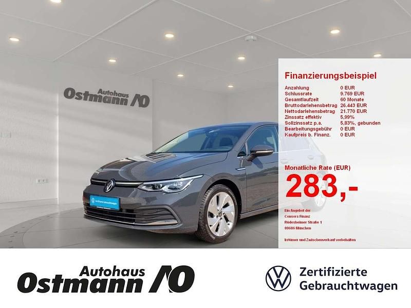 Grau Gebraucht 2021 VW Golf VIII Style Limousine | 21.770 € (Etwas zu teuer) - Bild 1/4