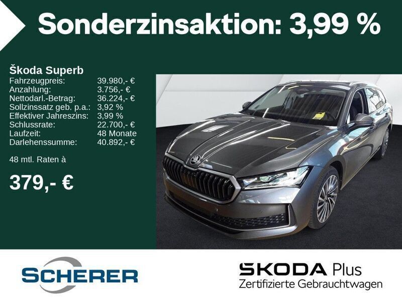 Graphitegrau metallic (metallic) Gebraucht 2024 Skoda Superb LAURIN & KLEMENT Limousine | 39.980 € (Teuer) - Bild 1/4