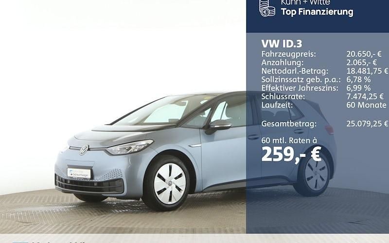 Gebraucht VW ID.3 Pure 110 kW (150 PS) 2022 Blau Kleinwagen