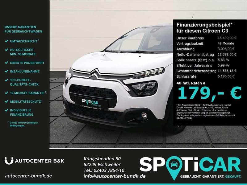 Gebraucht Citroën C3 PureTech 83 PS (61 kW) 2024 Polar weiß / dach schwarz Kleinwagen