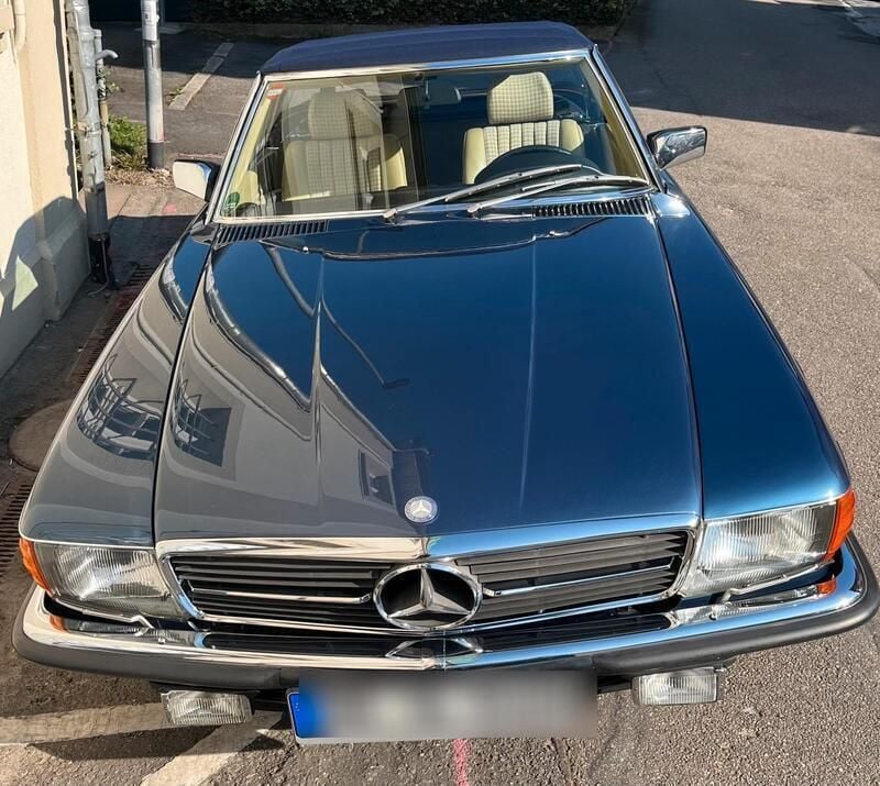 Blau Gebraucht 1984 Mercedes SL280 Cabrio | 34.500 € - Bild 1/4